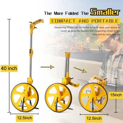 Bánh Xe Đo Khoảng Cách Zozen Pro Dòng Cơ Có Phanh Tay Có Reset Cao Cấp