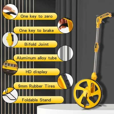 Bánh Xe Đo Khoảng Cách Zozen Pro Dòng Cơ Có Phanh Tay Có Reset Cao Cấp