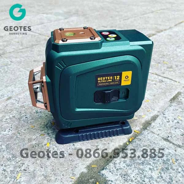 Máy Cân Bằng Laser Geotes Ultraline - 12 tia xanh bóng Led siêu nét, cực bền dùng cả ngoài trời nắng