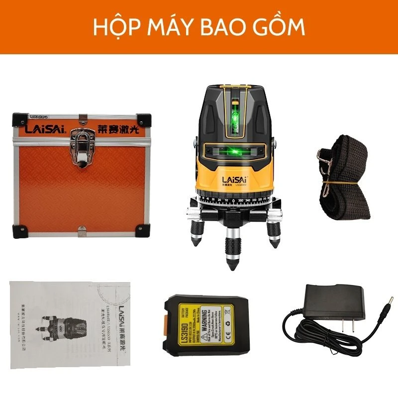 Máy Cân Bằng Laser Laisai LSG 6860D 5 Tia Xanh chính hãng