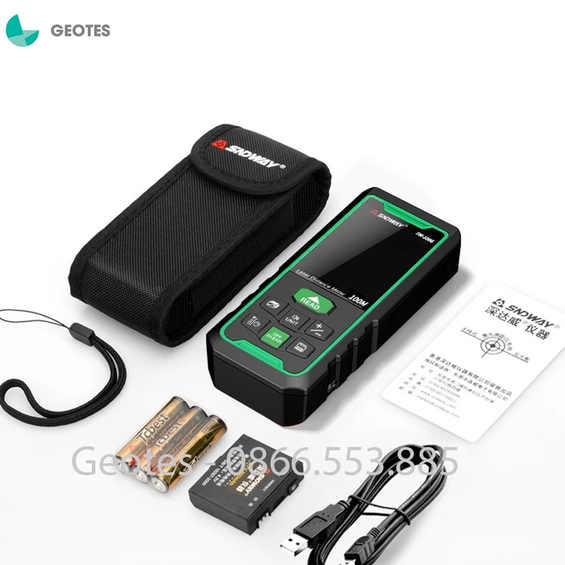 MÁY ĐO KHOẢNG CÁCH SNDWAY SW-70G LASER TIA XANH Đo 70m CHÍNH HÃNG