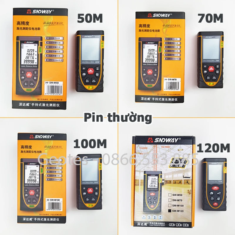 Máy đo khoảng cách SNDWAY SW-M70 bằng tia Laser Chính hãng