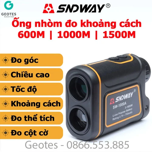 Ống nhòm đo khoảng cách SNDWAY SW-1000A Chính hãng đo xa 1000m