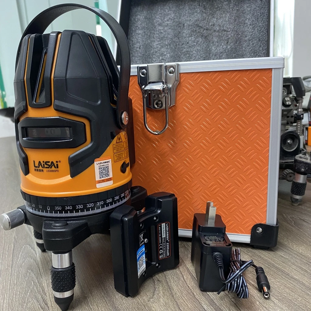 Pin Máy Bắn Cốt Laser Laisai LSG 686SPD 5 tia xanh